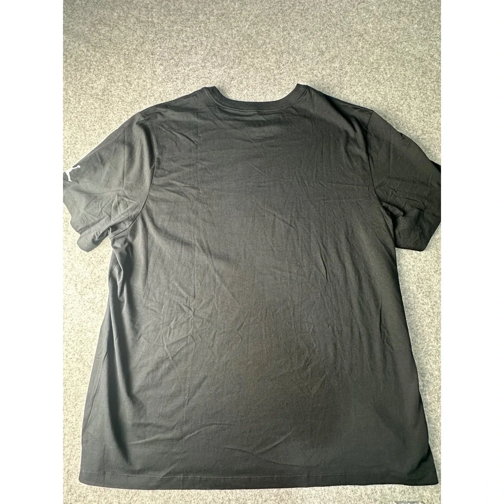 Jordan Mens Christmas Fireplace AJ1 Graphic T-Shirt Black 3XL CI1327-010